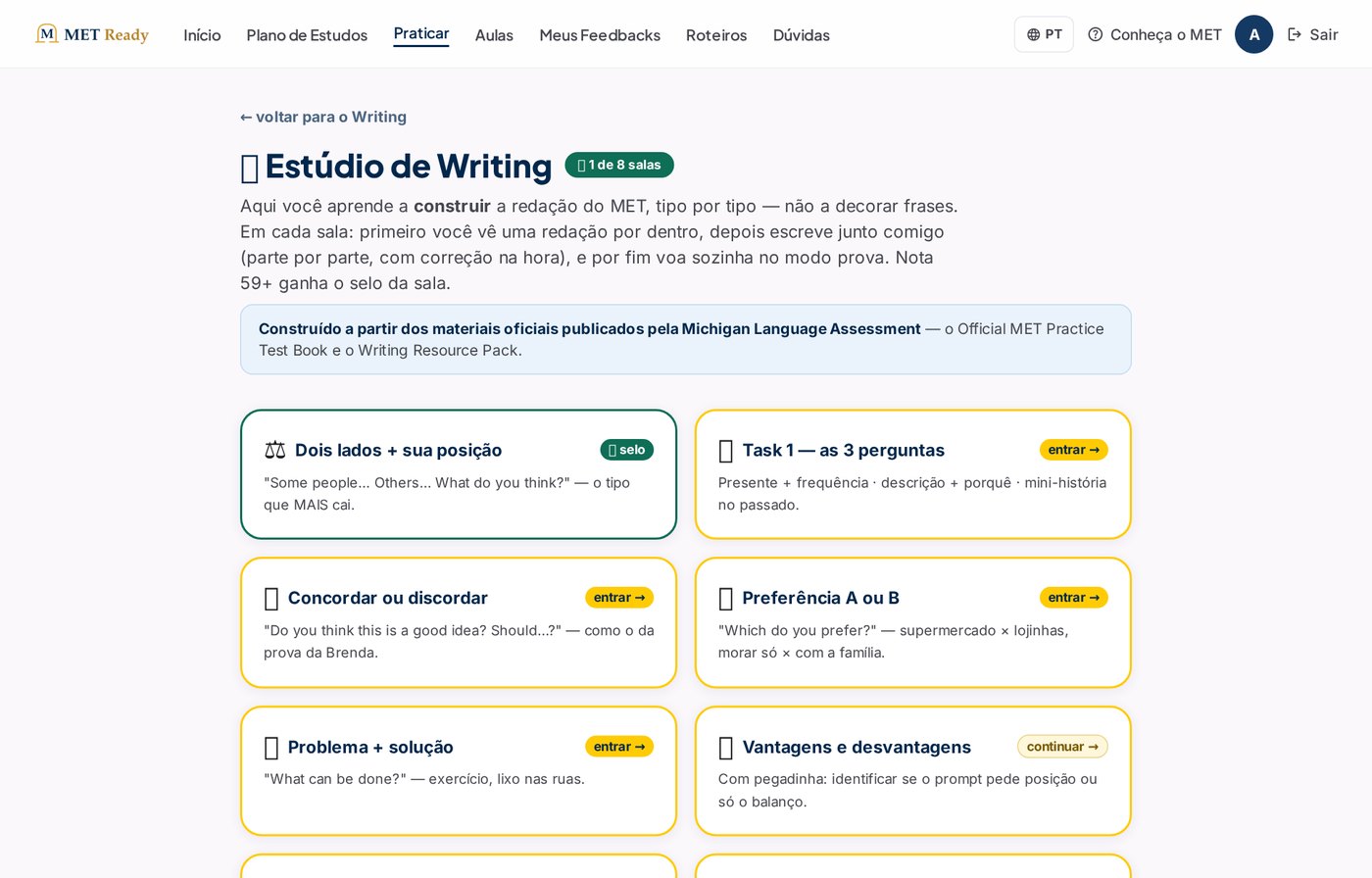 Estúdio de Writing
