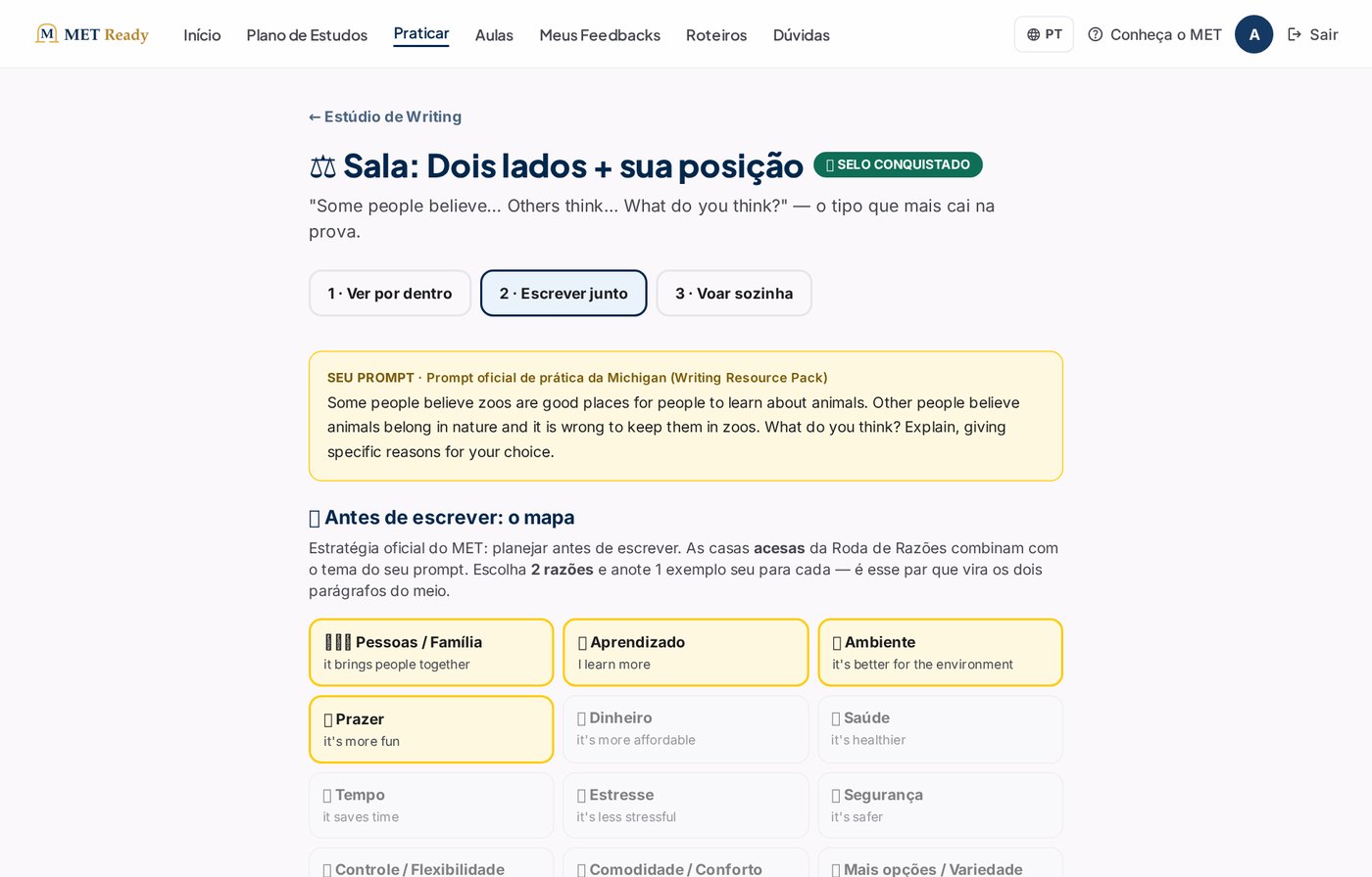 Uma sala do Estúdio